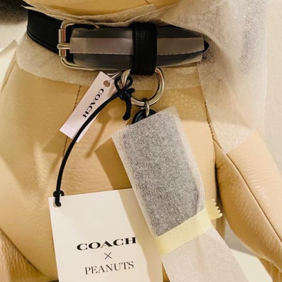 Coach X Peanuts Snoopy Collectible Signature Canvas Doll White - Picture 5 of 5